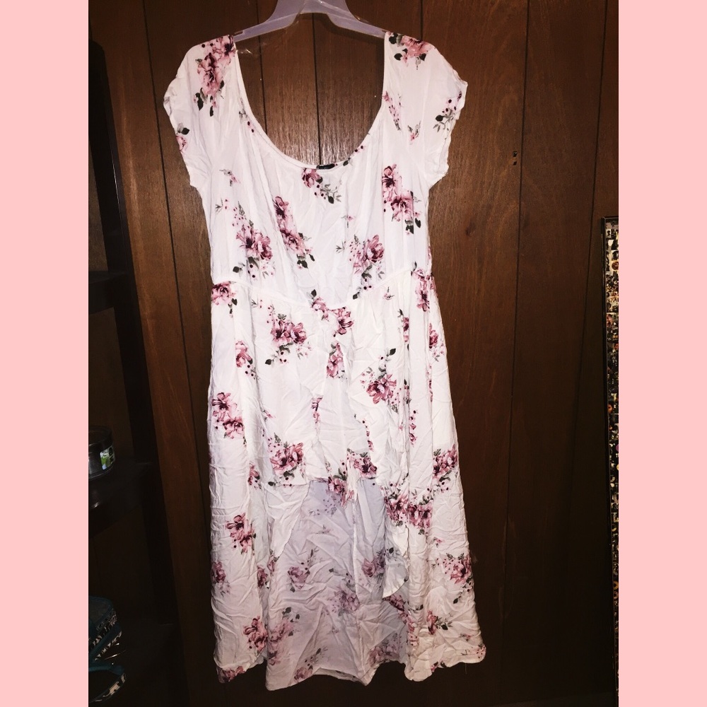 Ivory Floral Print Off the Shoulder Maxi Romper